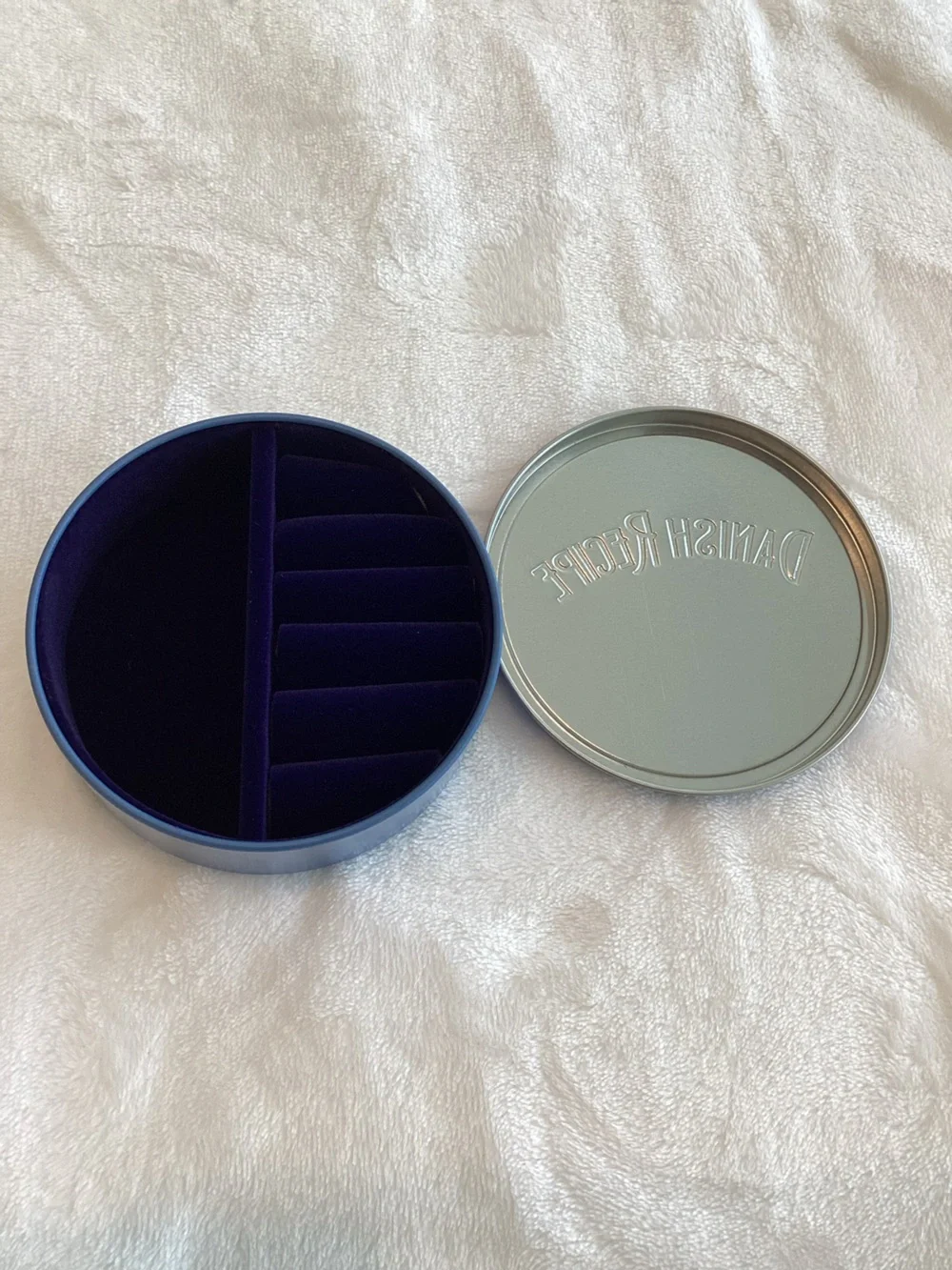 Anthropologie Jewelry Box Sweets Tin Danish Cookies Trinket Container New